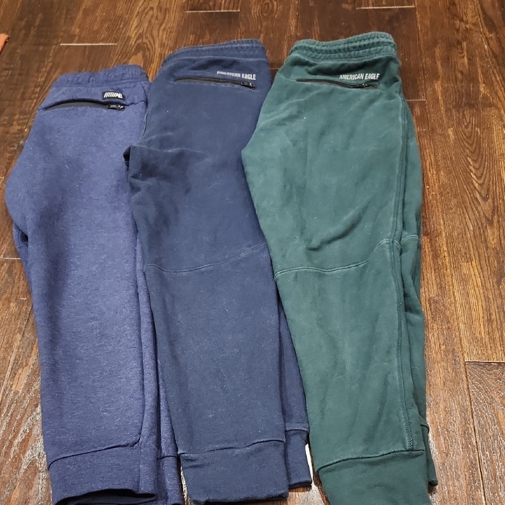 American Eagle Outfitters Kids Joggers - Blue and Green